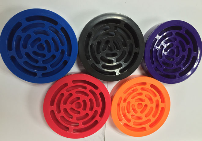 Injection molded coasters